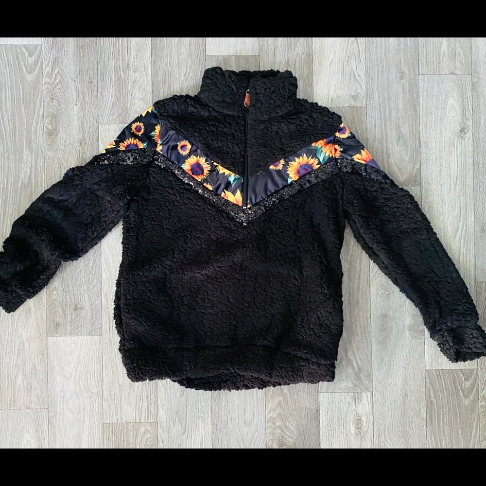 Sunflower Sherpa pullover